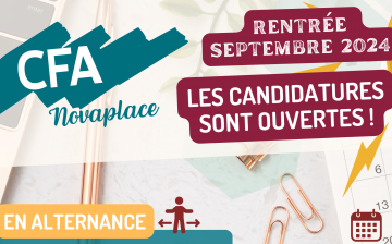 À vos CV ! Candidatures ouvertes - Rentrée 2024 👉 CFA Novaplace du CMSEA