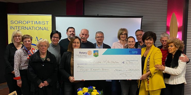 Don au dispositif Espoir : un grand merci au Rotary Club de Forbach